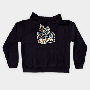 Belgian Malinois Biker Kids Hoodie